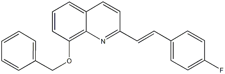 benzyl 2-[2-(4-fluorophenyl)vinyl]-8-quinolinyl ether 구조식 이미지