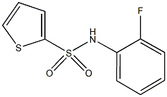 N-(2-fluorophenyl)-2-thiophenesulfonamide 구조식 이미지