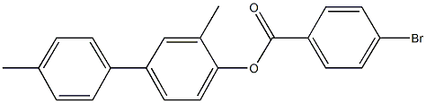 3,4'-dimethyl[1,1'-biphenyl]-4-yl 4-bromobenzoate 구조식 이미지