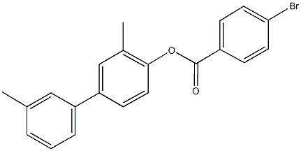 3,3'-dimethyl[1,1'-biphenyl]-4-yl 4-bromobenzoate 구조식 이미지