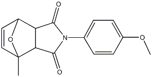 4-(4-methoxyphenyl)-1-methyl-10-oxa-4-azatricyclo[5.2.1.0~2,6~]dec-8-ene-3,5-dione Structure