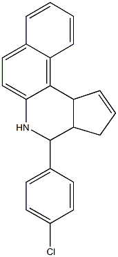 4-(4-chlorophenyl)-3a,4,5,11c-tetrahydro-3H-benzo[f]cyclopenta[c]quinoline Structure