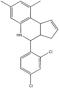 4-(2,4-dichlorophenyl)-7,9-dimethyl-3a,4,5,9b-tetrahydro-3H-cyclopenta[c]quinoline Structure