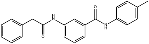 N-(4-methylphenyl)-3-[(phenylacetyl)amino]benzamide Structure