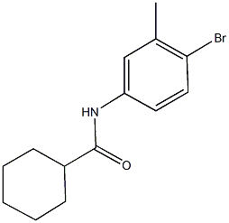 N-(4-bromo-3-methylphenyl)cyclohexanecarboxamide Structure