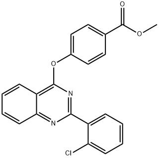 methyl 4-{[2-(2-chlorophenyl)-4-quinazolinyl]oxy}benzoate Structure