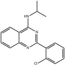 N-[2-(2-chlorophenyl)-4-quinazolinyl]-N-isopropylamine 구조식 이미지