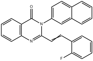 2-[2-(2-fluorophenyl)vinyl]-3-(2-naphthyl)-4(3H)-quinazolinone 구조식 이미지