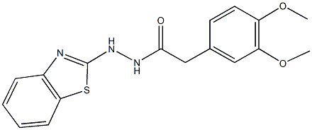 N'-(1,3-benzothiazol-2-yl)-2-(3,4-dimethoxyphenyl)acetohydrazide Structure