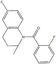 6-fluoro-1-(2-fluorobenzoyl)-2-methyl-1,2,3,4-tetrahydroquinoline 구조식 이미지