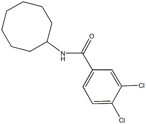 3,4-dichloro-N-cyclooctylbenzamide Structure