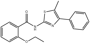 2-ethoxy-N-(5-methyl-4-phenyl-1,3-thiazol-2-yl)benzamide Structure