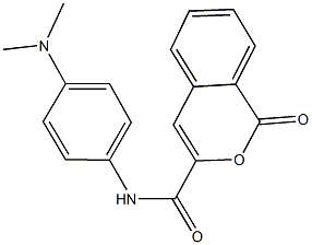 N-[4-(dimethylamino)phenyl]-1-oxo-1H-isochromene-3-carboxamide 구조식 이미지