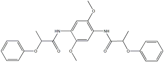 N-{2,5-dimethoxy-4-[(2-phenoxypropanoyl)amino]phenyl}-2-phenoxypropanamide 구조식 이미지