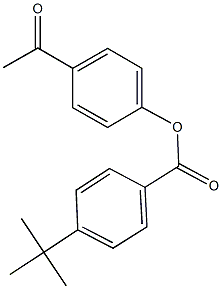 4-acetylphenyl 4-tert-butylbenzoate 구조식 이미지