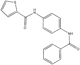 N-[4-(benzoylamino)phenyl]-2-thiophenecarboxamide Structure