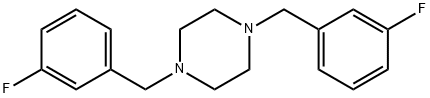 1,4-bis(3-fluorobenzyl)piperazine Structure