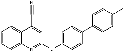 2-[(4'-methyl[1,1'-biphenyl]-4-yl)oxy]-4-quinolinecarbonitrile 구조식 이미지