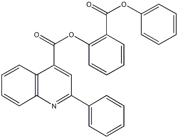 2-(phenoxycarbonyl)phenyl 2-phenyl-4-quinolinecarboxylate 구조식 이미지