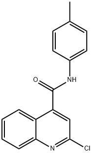 2-chloro-N-(4-methylphenyl)-4-quinolinecarboxamide Structure