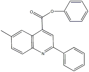 phenyl 6-methyl-2-phenyl-4-quinolinecarboxylate 구조식 이미지