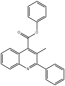 phenyl 3-methyl-2-phenyl-4-quinolinecarboxylate 구조식 이미지