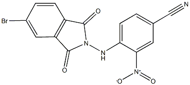 4-[(5-bromo-1,3-dioxo-1,3-dihydro-2H-isoindol-2-yl)amino]-3-nitrobenzonitrile Structure