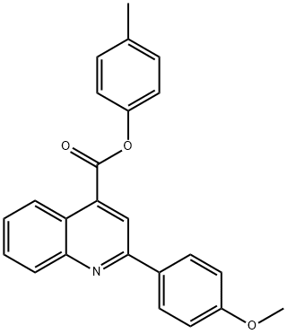 4-methylphenyl 2-(4-methoxyphenyl)-4-quinolinecarboxylate Structure