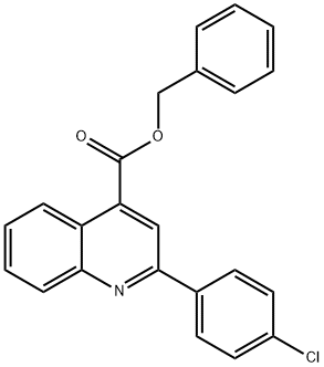 benzyl 2-(4-chlorophenyl)-4-quinolinecarboxylate 구조식 이미지