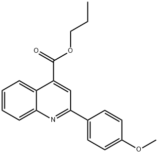 propyl 2-(4-methoxyphenyl)-4-quinolinecarboxylate 구조식 이미지