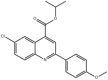 isopropyl 6-chloro-2-(4-methoxyphenyl)-4-quinolinecarboxylate Structure