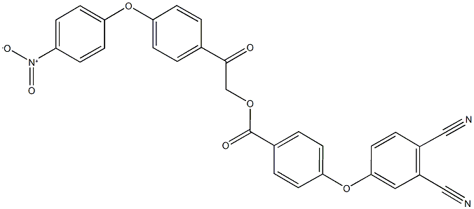 2-(4-{4-nitrophenoxy}phenyl)-2-oxoethyl 4-(3,4-dicyanophenoxy)benzoate 구조식 이미지