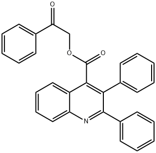 2-oxo-2-phenylethyl 2,3-diphenyl-4-quinolinecarboxylate 구조식 이미지