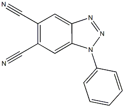 1-phenyl-1H-1,2,3-benzotriazole-5,6-dicarbonitrile 구조식 이미지