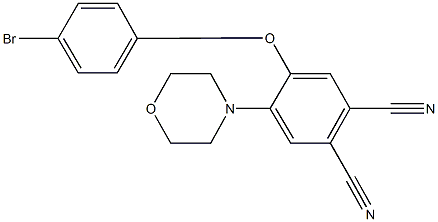 4-(4-bromophenoxy)-5-(4-morpholinyl)phthalonitrile Structure