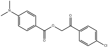 2-(4-chlorophenyl)-2-oxoethyl 4-(dimethylamino)benzoate Structure