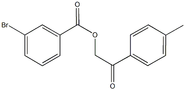2-(4-methylphenyl)-2-oxoethyl 3-bromobenzoate Structure