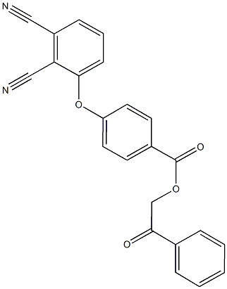 2-oxo-2-phenylethyl 4-(2,3-dicyanophenoxy)benzoate Structure