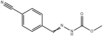 methyl 2-(4-cyanobenzylidene)hydrazinecarboxylate Structure