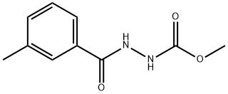 methyl 2-(3-methylbenzoyl)hydrazinecarboxylate Structure