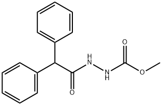 methyl 2-(diphenylacetyl)hydrazinecarboxylate Structure