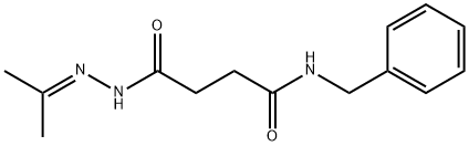 N-benzyl-4-[2-(1-methylethylidene)hydrazino]-4-oxobutanamide 구조식 이미지