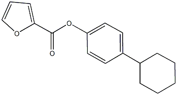4-cyclohexylphenyl 2-furoate 구조식 이미지
