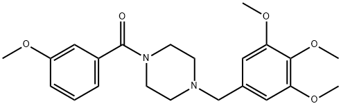 1-(3-methoxybenzoyl)-4-(3,4,5-trimethoxybenzyl)piperazine Structure