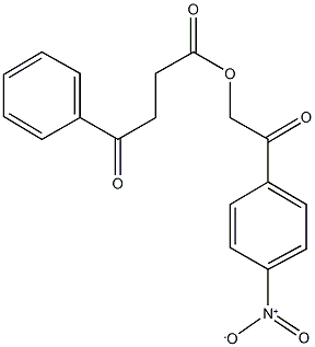 2-{4-nitrophenyl}-2-oxoethyl 4-oxo-4-phenylbutanoate Structure