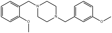 1-(2-methoxybenzyl)-4-(3-methoxybenzyl)piperazine 구조식 이미지