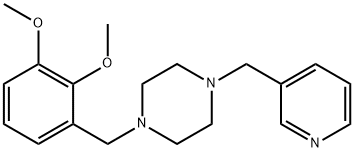 2-methoxy-3-{[4-(3-pyridinylmethyl)-1-piperazinyl]methyl}phenyl methyl ether 구조식 이미지