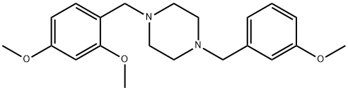 1-(2,4-dimethoxybenzyl)-4-(3-methoxybenzyl)piperazine Structure