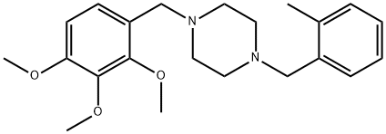 1-(2-methylbenzyl)-4-(2,3,4-trimethoxybenzyl)piperazine 구조식 이미지