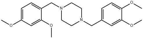1-(2,4-dimethoxybenzyl)-4-(3,4-dimethoxybenzyl)piperazine 구조식 이미지